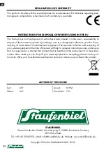 Предварительный просмотр 20 страницы Staufenbiel 0314303 Instruction Manual