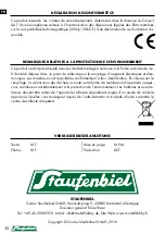 Предварительный просмотр 30 страницы Staufenbiel 0314303 Instruction Manual