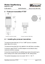 Предварительный просмотр 9 страницы STAUFF PT-RF Manual