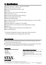 Предварительный просмотр 8 страницы STAX SRM-700T User Manual