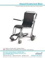 Preview for 1 page of Staxi Airport Chair Owner'S Manual And Maintenance Instructions