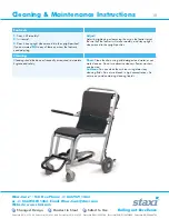 Preview for 10 page of Staxi Airport Chair Owner'S Manual And Maintenance Instructions