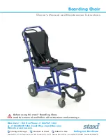 Предварительный просмотр 1 страницы Staxi Boarding Chair Owner'S Manual And Maintenance Instructions