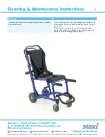 Предварительный просмотр 9 страницы Staxi Boarding Chair Owner'S Manual And Maintenance Instructions