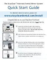 Preview for 1 page of StayClear Handpiece Quick Start Manual