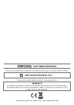 Preview for 8 page of Staycool F1421WH Operating Instructions Manual