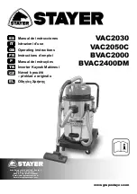 stayer BVAC2000 Operating Instructions Manual preview