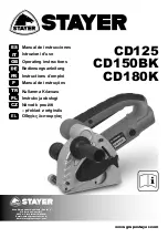 stayer CD125 Operating Instructions Manual preview