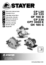 stayer CH 185 C Operating Instructions Manual preview