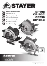 stayer CH185C Operating Instructions Manual preview