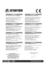 Предварительный просмотр 6 страницы stayer CUTTY300 Operating Instructions Manual