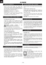 Preview for 12 page of stayer ECA150B Operating Instructions Manual