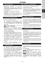 Preview for 15 page of stayer ECA150B Operating Instructions Manual