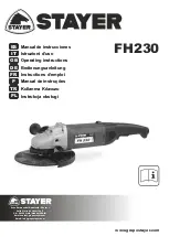 stayer FH230 Operating Instructions Manual предпросмотр