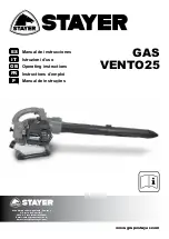 stayer GAS VENTO25 Operating Instructions Manual preview