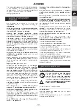 Preview for 19 page of stayer GAV2800 Operating Instructions Manual