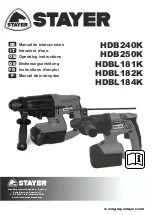 Preview for 1 page of stayer HDBL181K Operating Instructions Manual