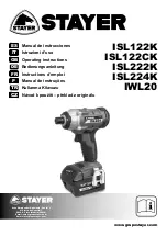 Preview for 1 page of stayer ISL122CK Operating Instructions Manual