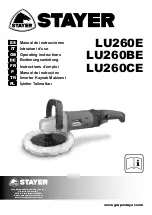 stayer LU260BE Operating Instructions Manual preview