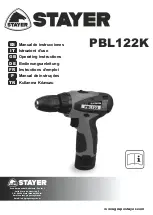 Предварительный просмотр 1 страницы stayer PBL122K Operating Instructions Manual