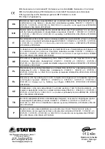 Preview for 5 page of stayer SD150B Operating Instructions Manual