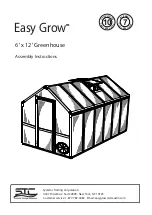 STC Easy Grow 6x12 Greenhouse Assembly Instructions Manual preview