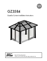 Preview for 1 page of STC Gazebo GZ3584 Installation Instructions Manual