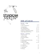 Предварительный просмотр 3 страницы Steadicam Merlin 2 Setup And Operation Manual