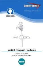 Stealth Products UniLink Headrest Owner'S Manual preview