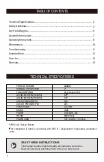 Preview for 2 page of Stealth 0200481 Operator'S Manual