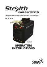 Stealth digi-arc205stl Operating Instructions Manual preview