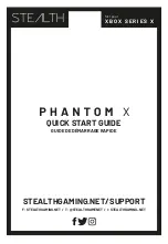 Stealth PHANTOM X Quick Start Manual preview