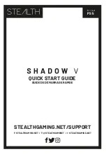 Предварительный просмотр 1 страницы Stealth Shadow V Quick Start Manual