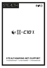 Preview for 1 page of Stealth SX-C10 X Manual