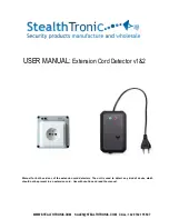 StealthTronic Extension Cord Detector User Manual предпросмотр