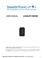 StealthTronic LONGLIFE 10 User Manual предпросмотр