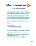 Предварительный просмотр 29 страницы Steamaster Kanga 1200 Operaing Instructions & Service Manual