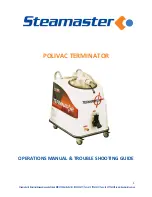 Preview for 1 page of Steamaster POLIVAC TERMINATOR Operations Manual & Trouble Shooting Manual