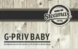 STEAMAX G-PRIV BABY User Manual preview