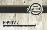 STEAMAX H-PRIV2 User Manual preview