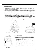 Предварительный просмотр 7 страницы Steamfast SF-145 F User Manual