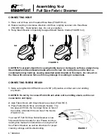 Preview for 8 page of Steamfast SF-520 Owner'S Manual