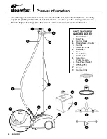 Preview for 4 page of Steamfast SF-560 Owner'S Manual