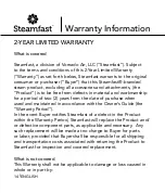 Preview for 14 page of Steamfast SF-707 Owner'S Manual