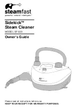 Steamfast Sidekick SF-320 Owner'S Manual preview