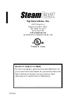 Предварительный просмотр 12 страницы Steamfast SteamFast SP-660 Instruction Manual