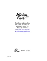 Предварительный просмотр 16 страницы Steamfast SteamMax SF-475 Instructions Manual