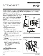 Steamist 9315 Installation & Operating Instructions предпросмотр