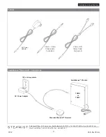 Preview for 2 page of Steamist AudioSense Installation & Specifications