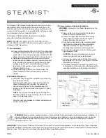 Steamist SM-5 Installation Instructions предпросмотр